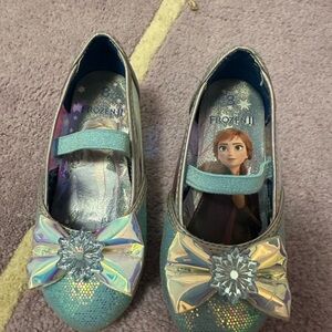 Frozen Kids Dress Shoes with Bow - Blue